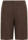 Bermuda Shorts Single Pleat Brown
