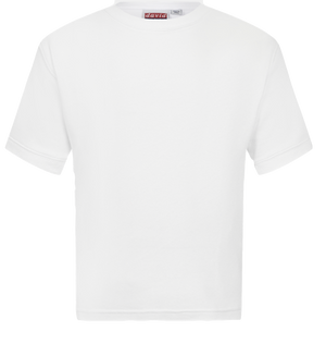 White Interlock T Shirt