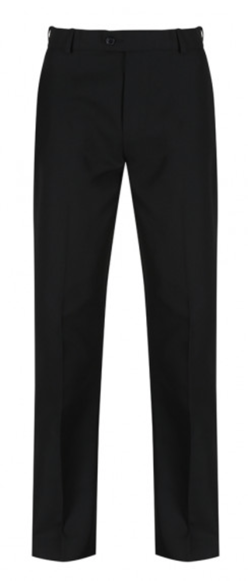 Sturdy Fit Black Trousers