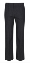 Grey Elastic Back Slim Fit Trouser