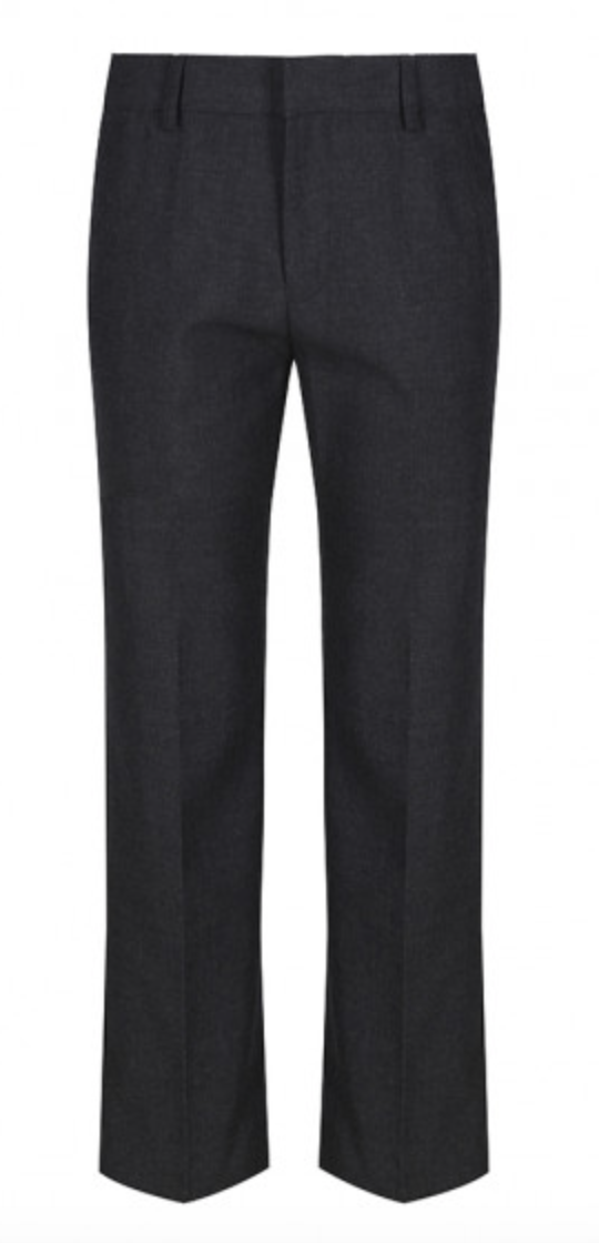Grey Elastic Back Slim Fit Trouser