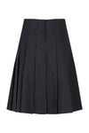 Stitch Down Pleat Skirt Grey