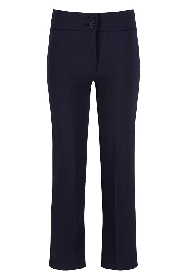 Navy Junior Girls Twin Pocket Trouser