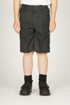 Grey Bermuda Pleated Shorts