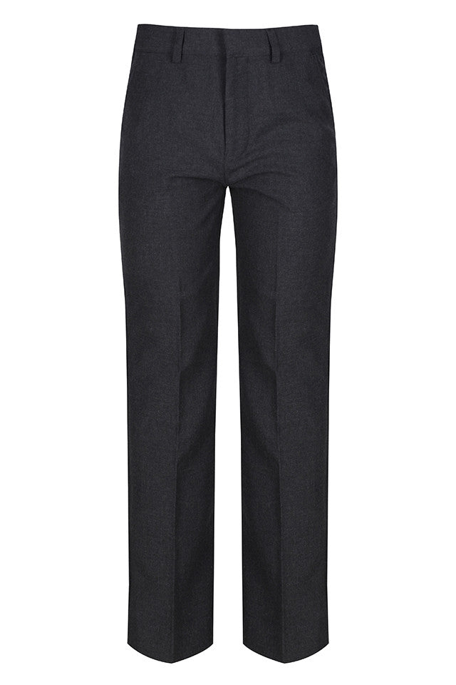 Grey Elastic Back Classic Fit Trouser