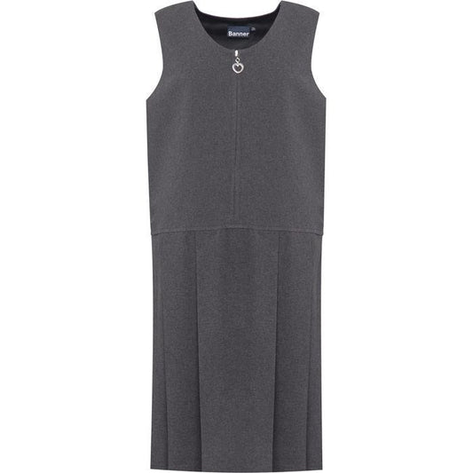 Grey Lynton Zip Pinafore