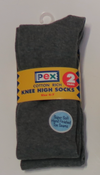 Grey Knee High Socks