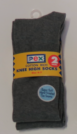 Grey Knee High Socks