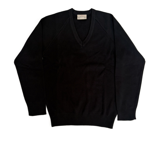 V Neck Black Pullover