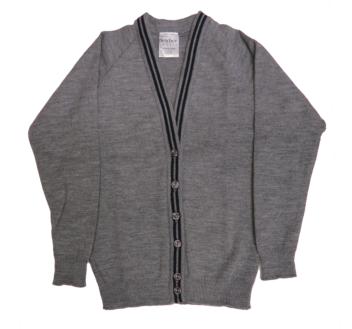 Grey Cardigan Fletcher Sports