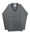 Grey V Neck Pullover