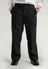 Black Elastic Back Classic Fit Trouser