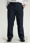 Navy Elastic Back Classic Fit Trouser