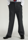 Grey Elastic Back Slim Fit Trouser