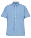 Short Sleeve Easycare Polycotton Blue Shirts