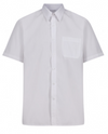 Short Sleeve Easycare Polycotton White Shirts