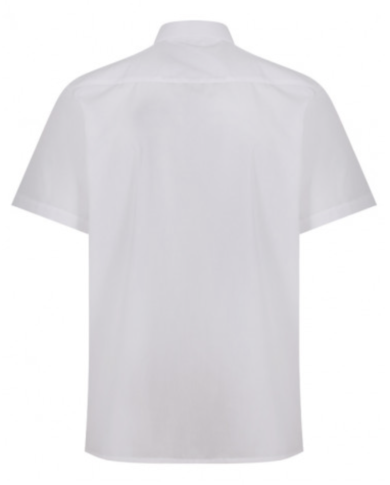 Short Sleeve Easycare Polycotton White Shirts