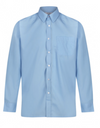 Long Sleeve Polycotton Easycare Blue Shirts