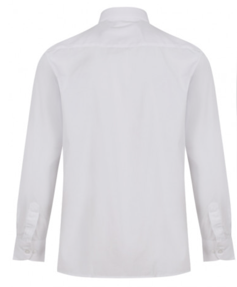 Long Sleeve Polycotton Easycare White Shirts