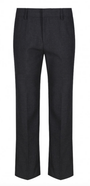 Grey Elastic Back Slim Fit Trouser