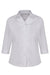 Rever Color 3/4 Sleeve White Blouse