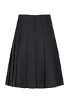 Stitch Down Pleat Skirt Grey