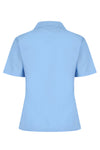 Blue Short Sleeve Rever Easycare School Blouse