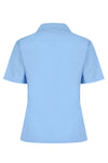 Blue Short Sleeve Rever Easycare School Blouse