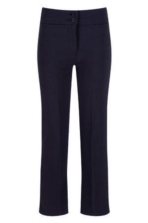 Navy Junior Girls Twin Pocket Trouser