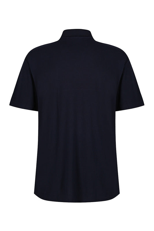 Le Murier Black PE Polo Shirt