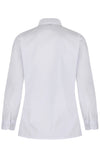 Long Sleeve Rever Collar White Blouses
