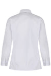 Long Sleeve Rever Collar White Blouses