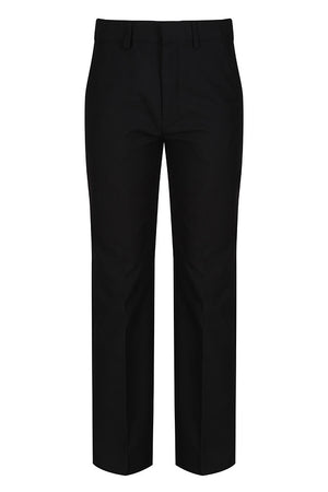 Black Elastic Back Classic Fit Trouser