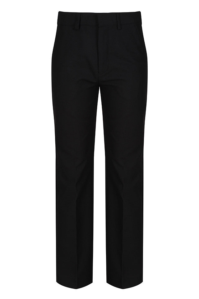 Black Elastic Back Classic Fit Trouser