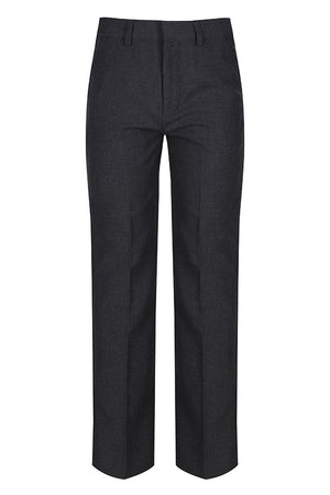 Grey Elastic Back Classic Fit Trouser