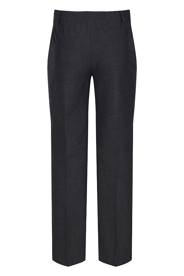 Grey Elastic Back Classic Fit Trouser