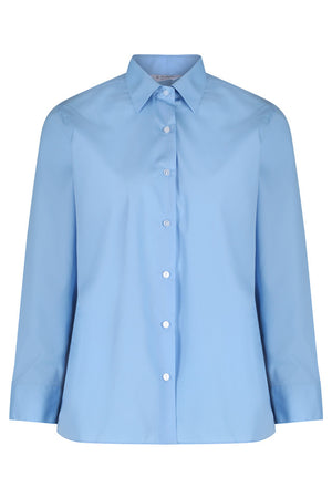 Blue Long Sleeve Easycare School Blouse