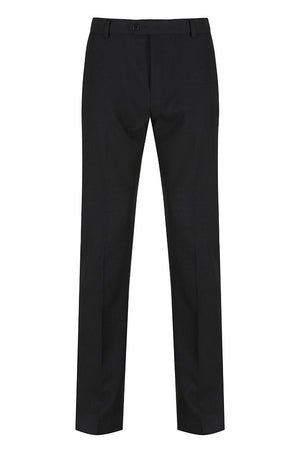 Black Elastic Back Slim Fit Trouser
