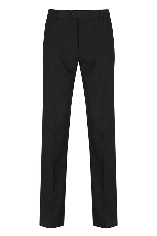 Black Elastic Back Slim Fit Trouser